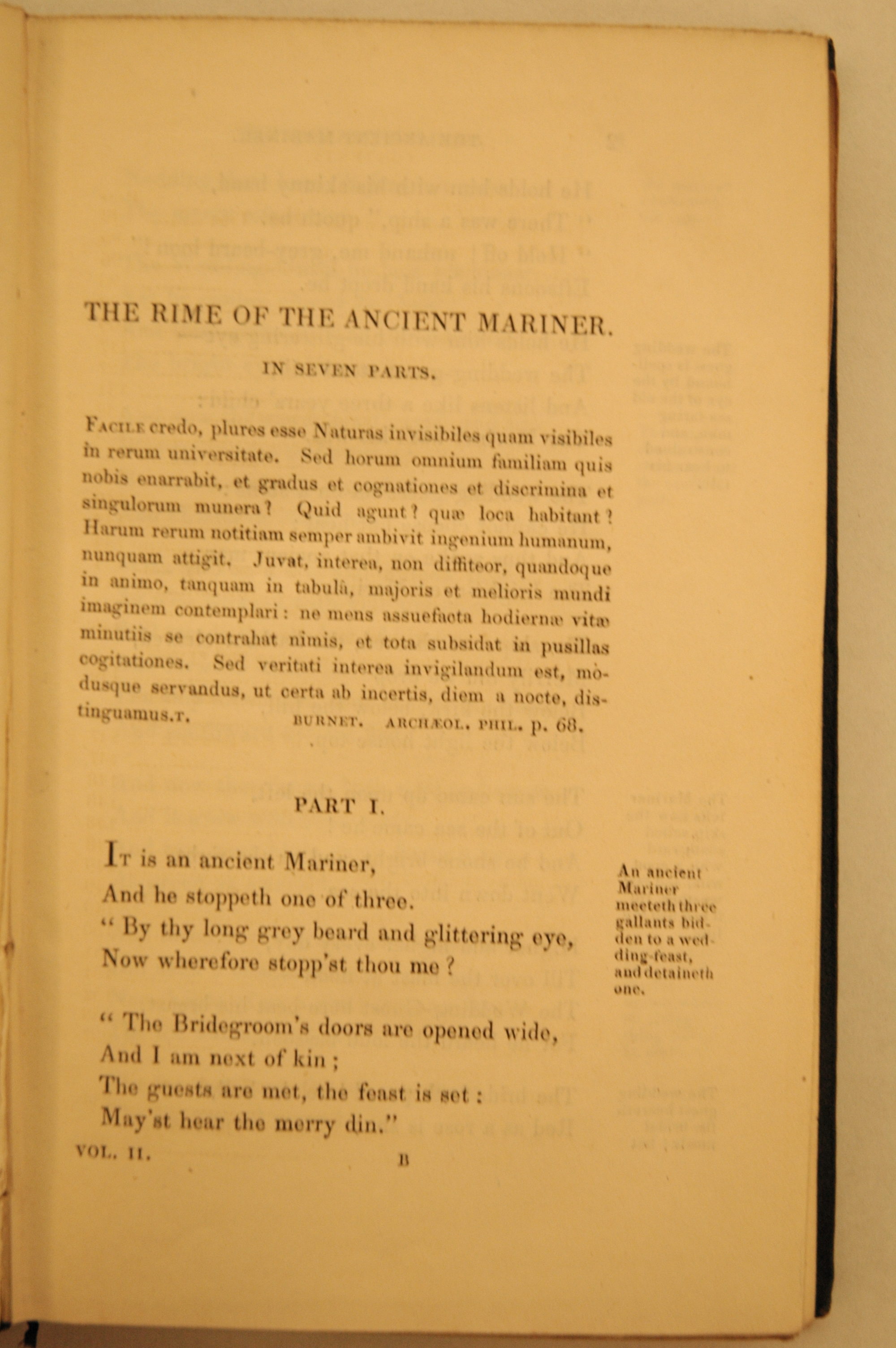 Variations of Coleridge's The Rime of the Ancient Mariner – 1798